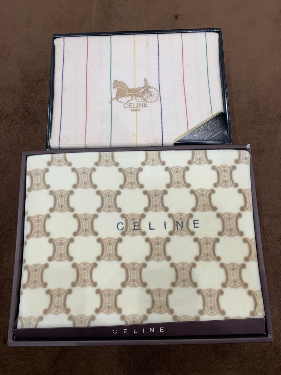 未使用】CELINE セリーヌ 綿毛布 ブランケット シーツ 140×200｜Yahoo