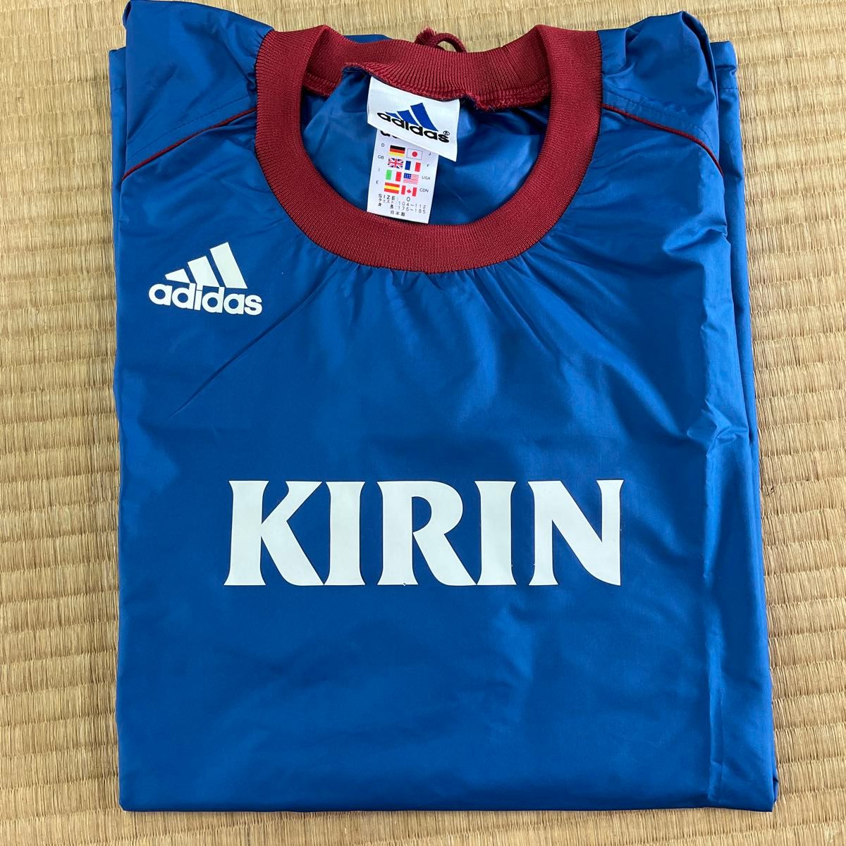 adidas KIRIN サッカー日本代表 ピステ 上下セット Oサイズ ブルー