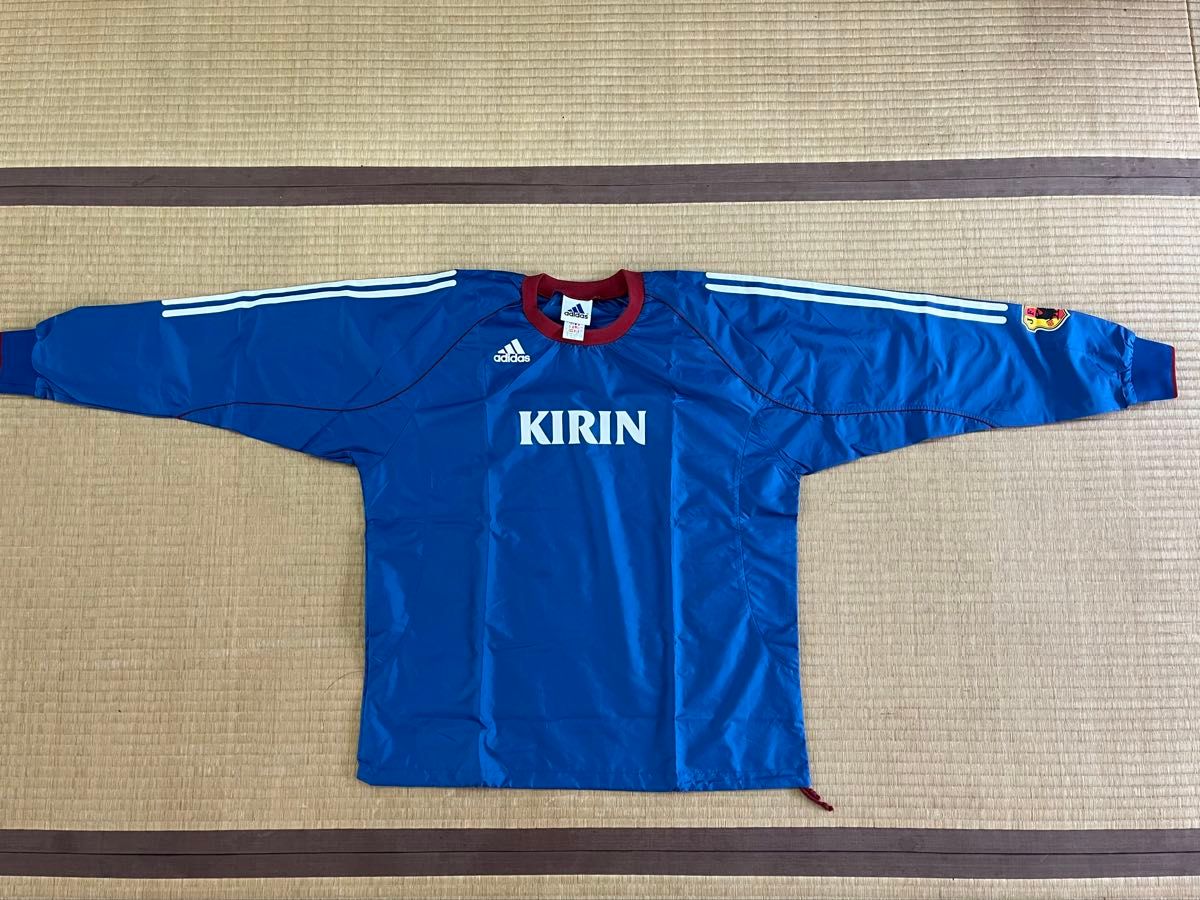 adidas KIRIN サッカー日本代表 ピステ 上下セット Oサイズ ブルー