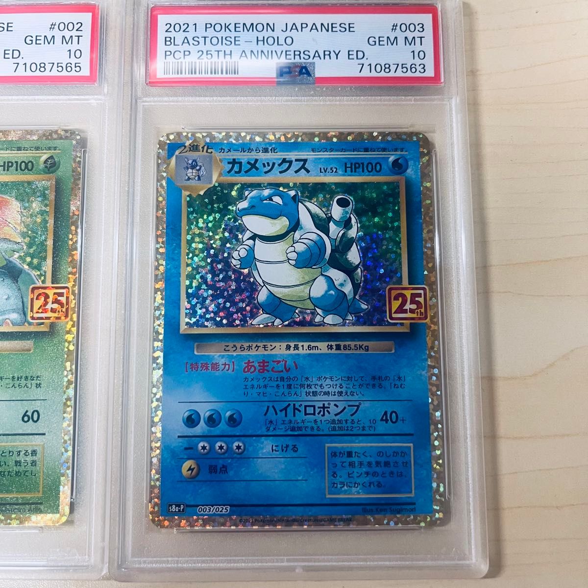 PSA10 2枚セット ポケモンカード 25周年 カメックス フシギバナ 25th 2