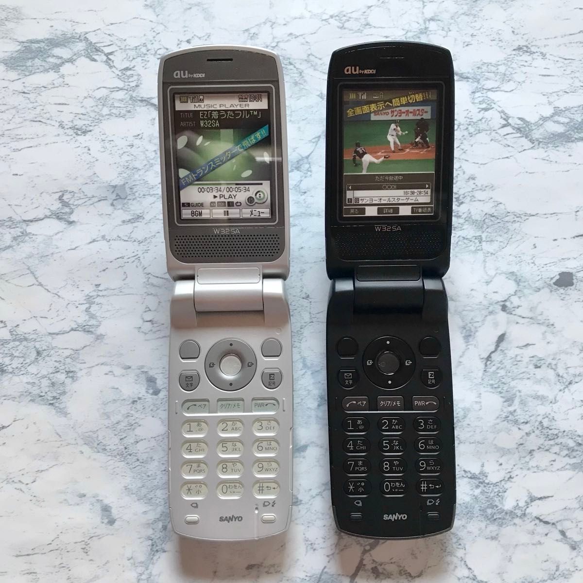 非売品】au 携帯電話 ガラケー モックアップ 平成 レトロ 撮影小物