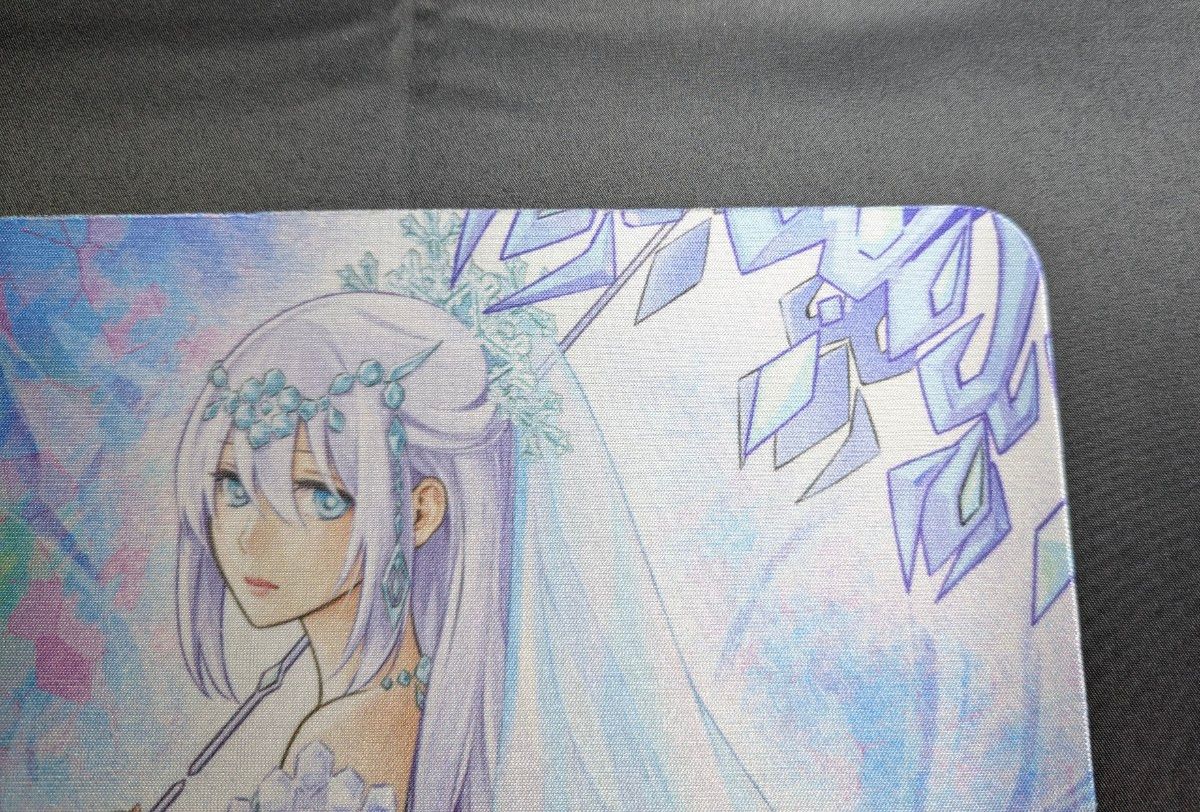 遊戯王 六花聖カンザシ 六花聖ティアドロップ プレイマット 公式品