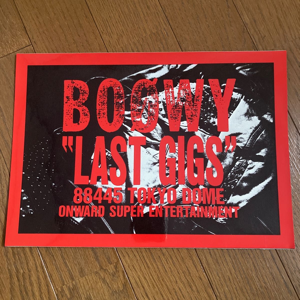 BOOWY LAST GIGS ステッカー 布袋寅泰 氷室京介｜Yahoo!フリマ（旧
