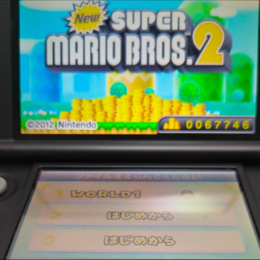 3DS】 マリオカート7 Newスーパーマリオブラザーズ2 2枚セット 操作