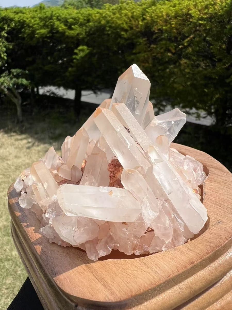 A781 マダガスカル産 ピンク水晶クラスター｜Yahoo!フリマ（旧PayPay