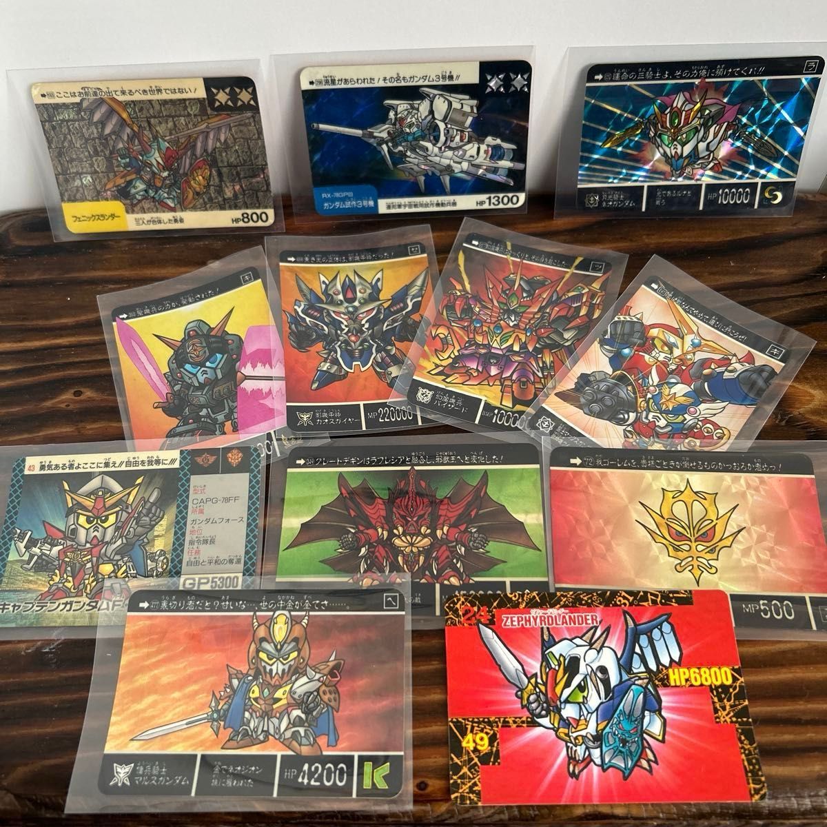 当時物 SDガンダム カードダス キラ11枚 ノーマルカード3枚まとめ