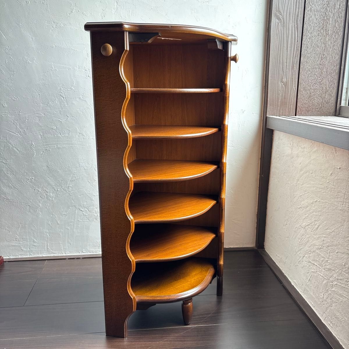 カリモク コーナーラック スリッパラック karimoku レトロ 木製