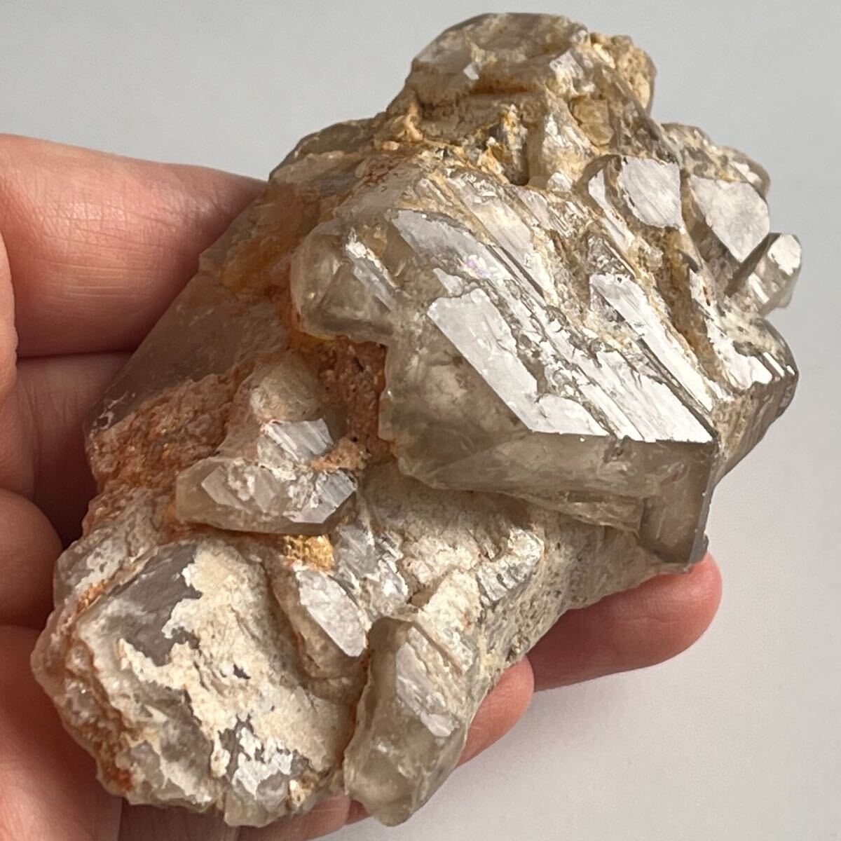 新品 天然エレスチャル（骸骨水晶）クォーツ原石 約93×52×37㎜ 162g