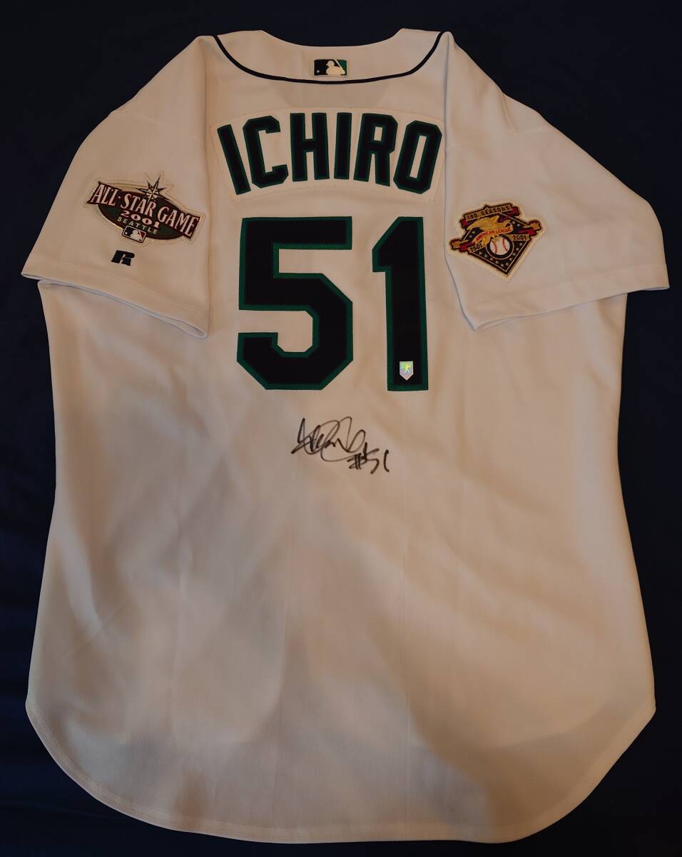 Yahoo!オークション - 2001年イチロー実使用＆直筆サイン・背番号51書