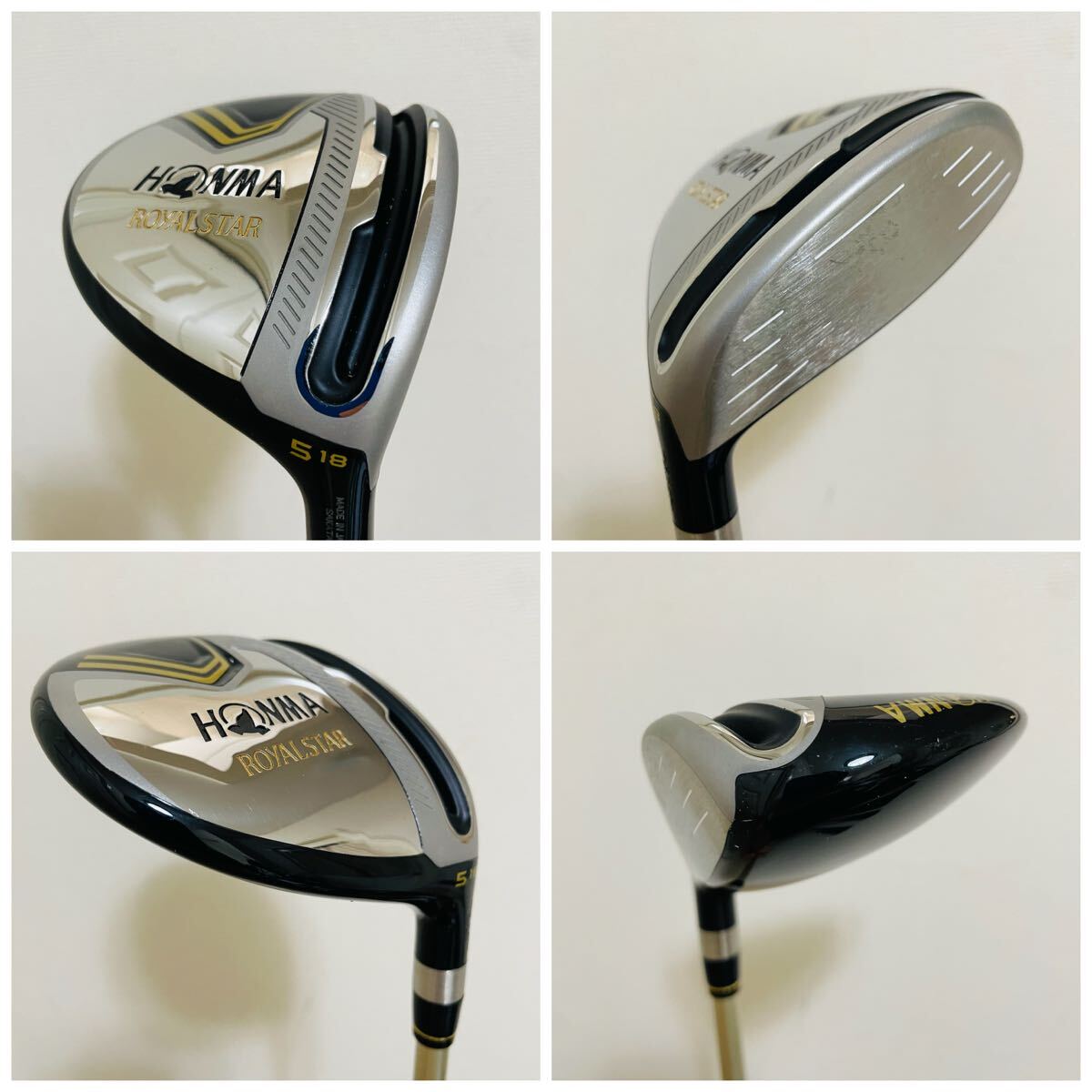 8647 極美品 HONMA ROYALSTAR ゴルフクラブフルセット フレックスSR