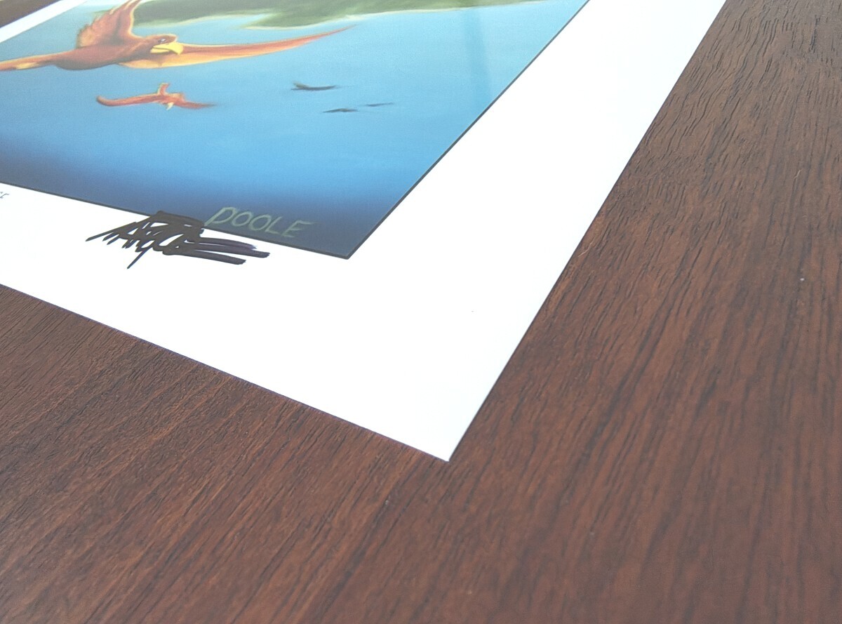 Mark Poole氏直筆サイン入りアートプリント 複製原画 極楽鳥 MTG magic