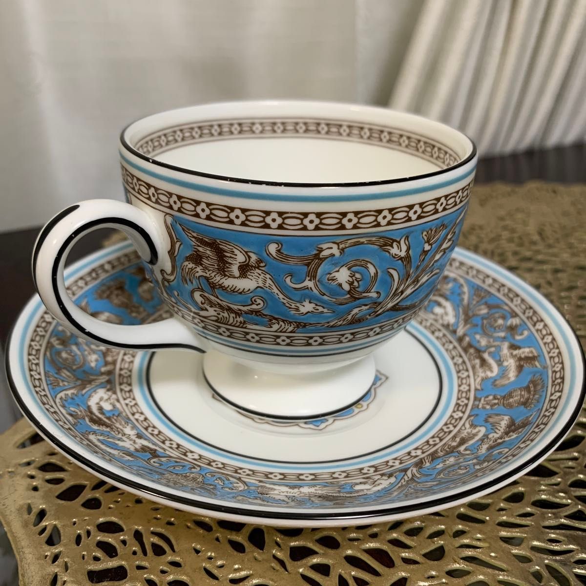 ウェッジウッドWEDGWOOD フロレンティーン ターコイズ コーヒーカップ