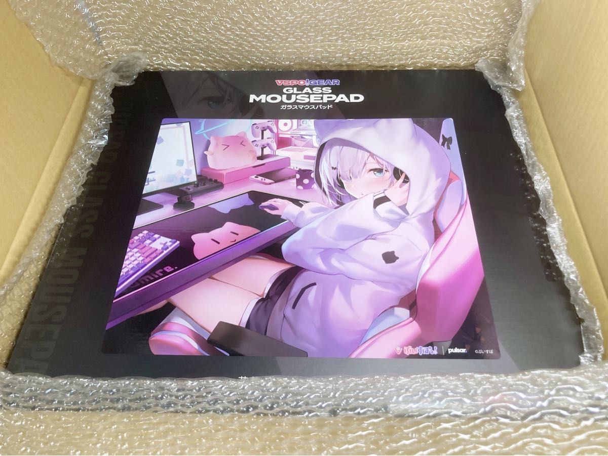 新品未開封】ぶいすぽっ ガラスマウスパッド 花芽すみれ VSPO GEAR