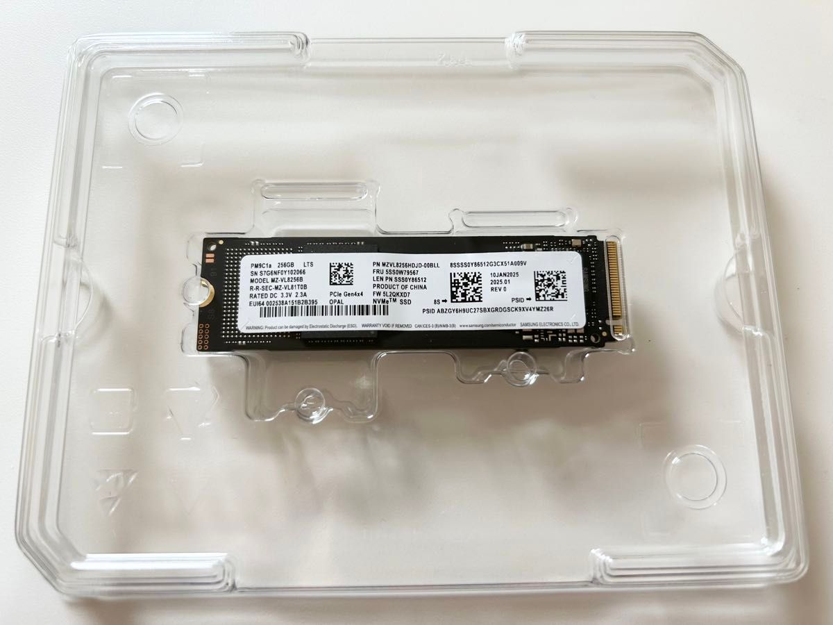 二枚セット SAMSUNG PM9C1a M 2 2280 NVMe SSD 256G PCIe Gen4 MZVL8未