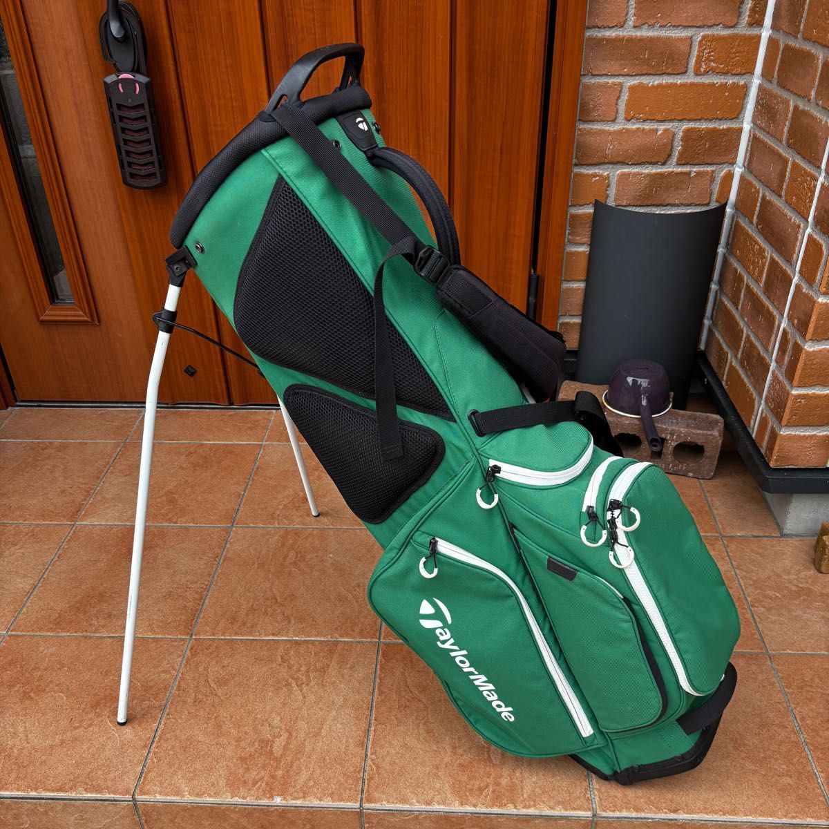 キャディバッグ テーラーメイド スタンド式 ゴルフバッグ 緑 グリーン