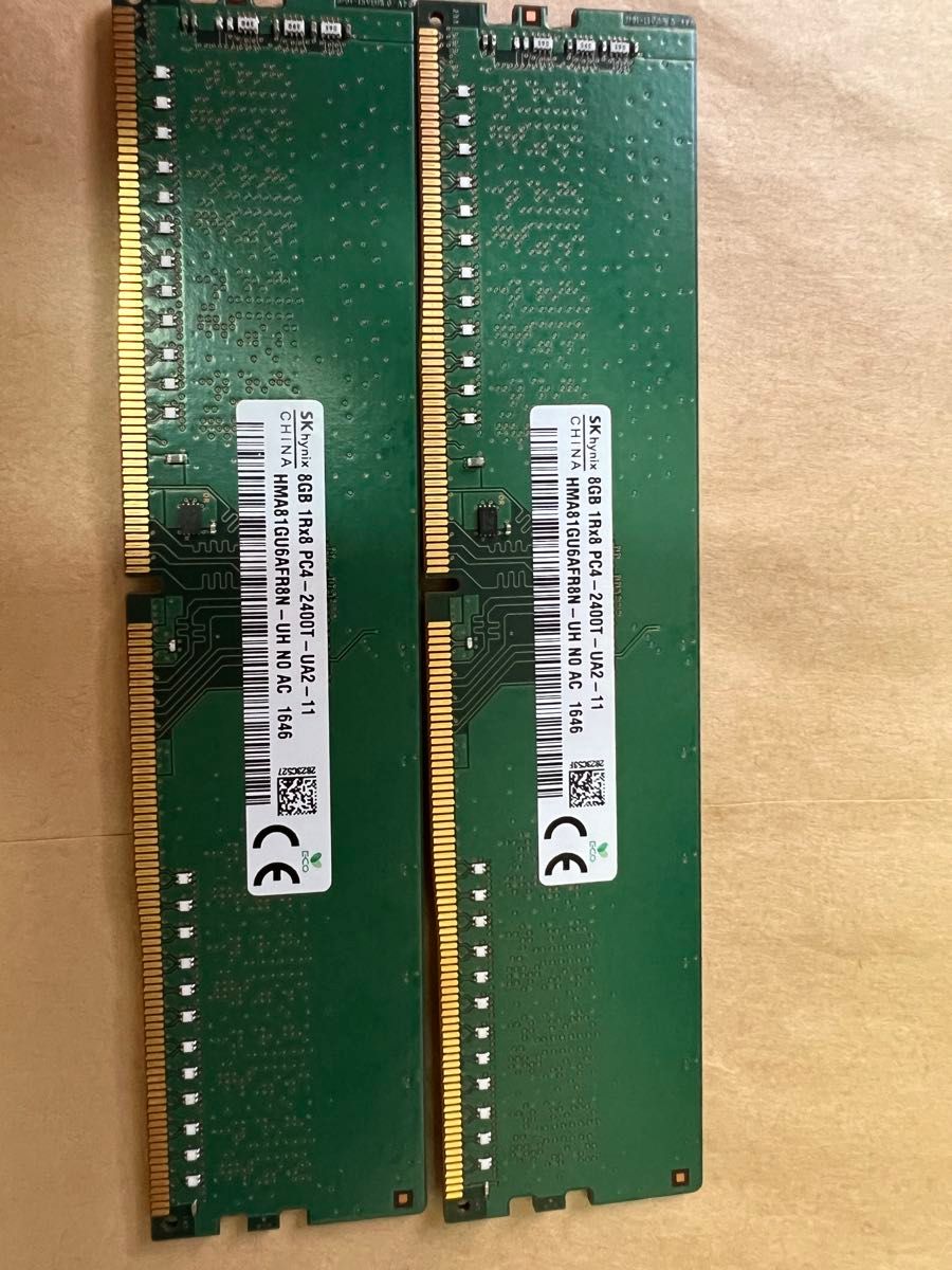 SK hynix メモリ 8GB 2枚セット PC4-2400T｜Yahoo!フリマ（旧PayPay