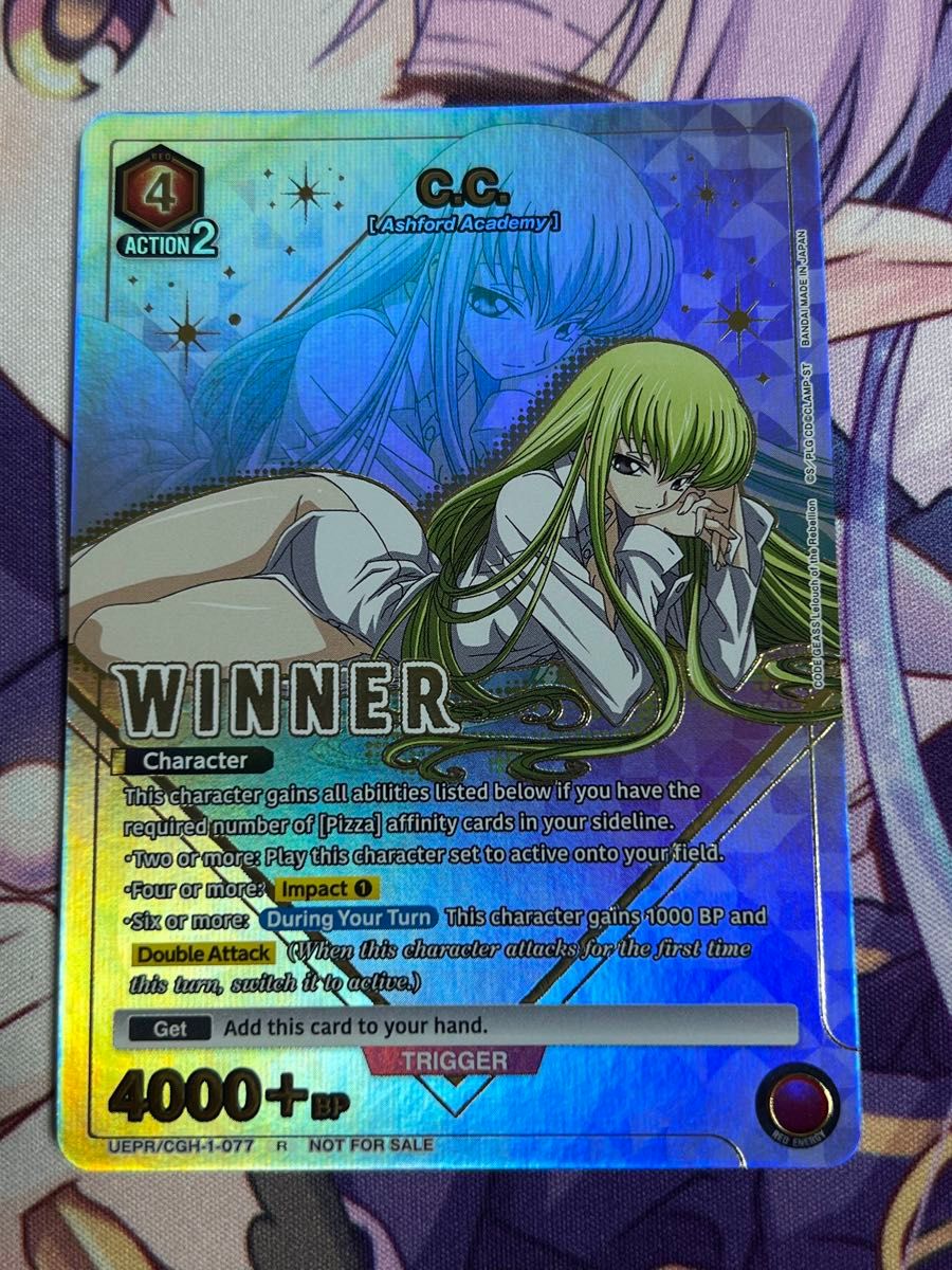 C C 英語版 WINNER プロモ ユニオンアリーナ コードギアス ユニアリ