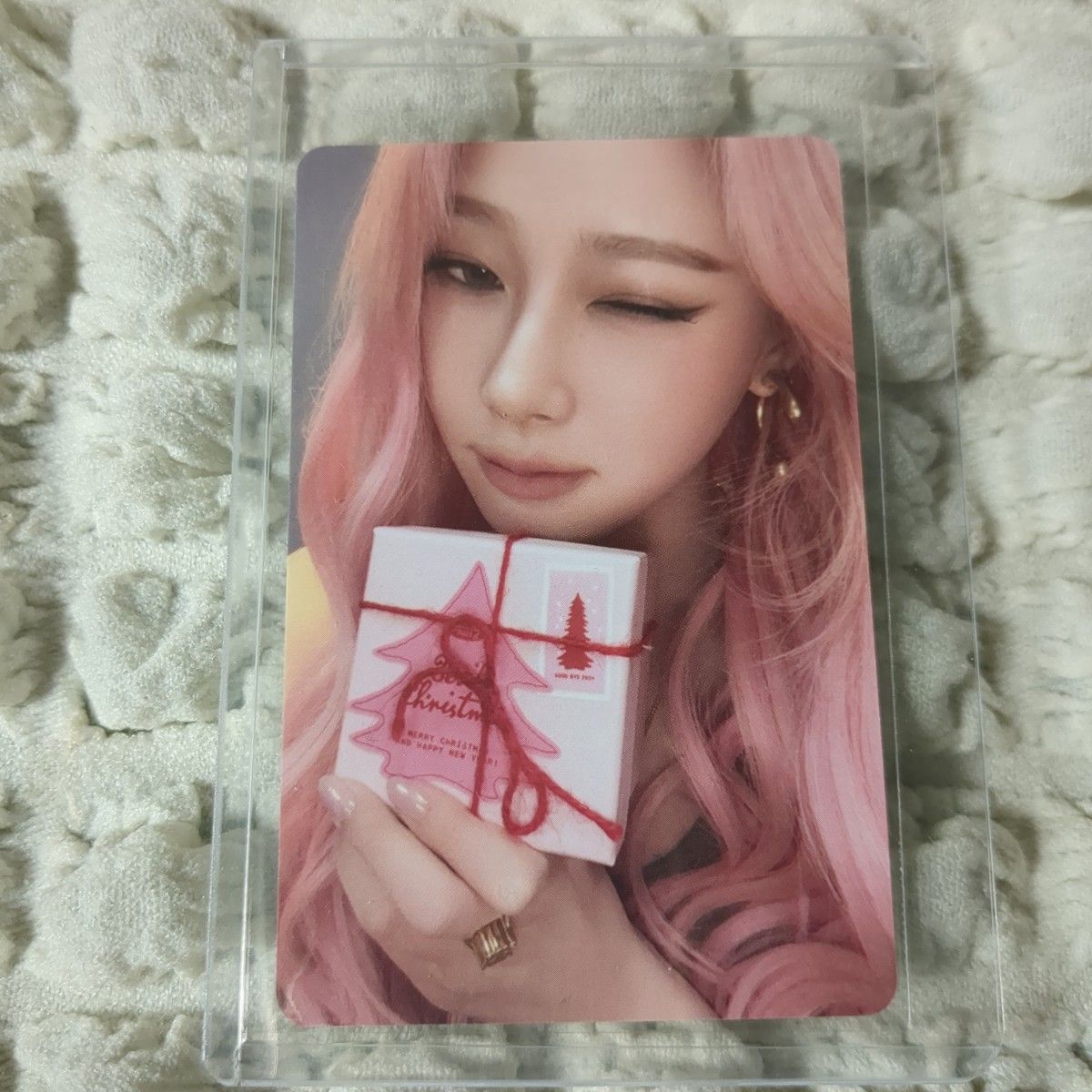 aespa ジゼル トレカ ピンククリスマス PINK CHRISTMAS ピンクモリ
