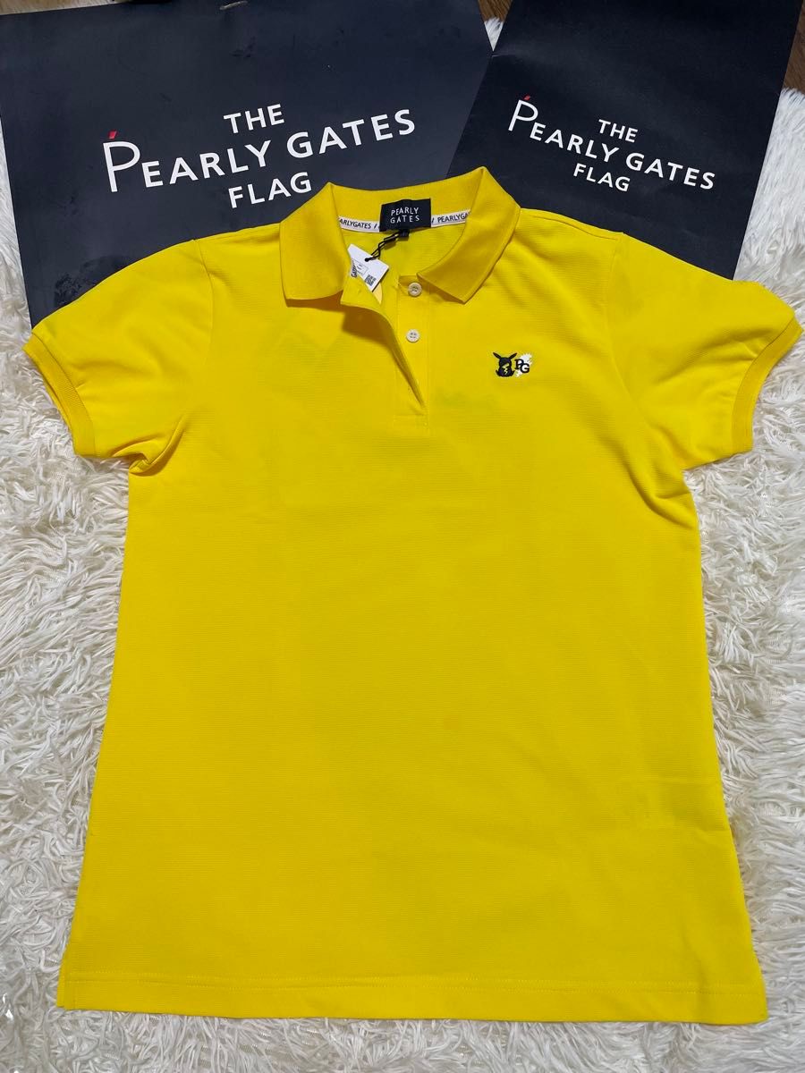 人気完売パーリーゲイツポケモンピカチュウ ボーダー調カノコ半袖