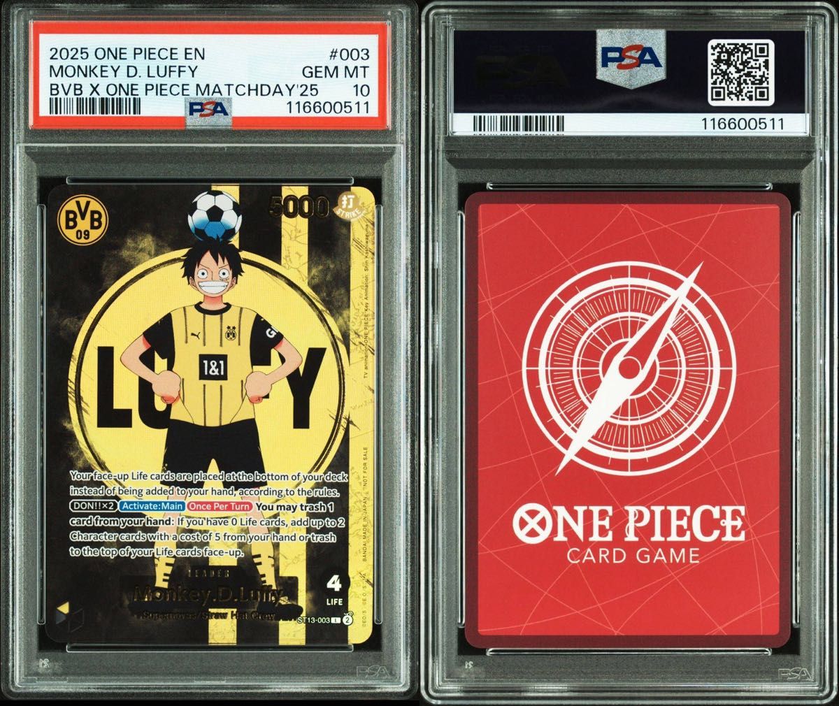 PSA10】BVB ルフィ ドルトムント ドイツ プロモ ワンピース｜Yahoo