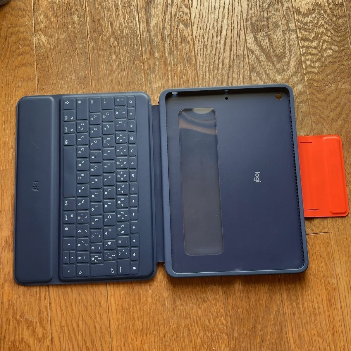 Logicool iPad用キーボード付きケース ネイビー iPad第7/8/9世代