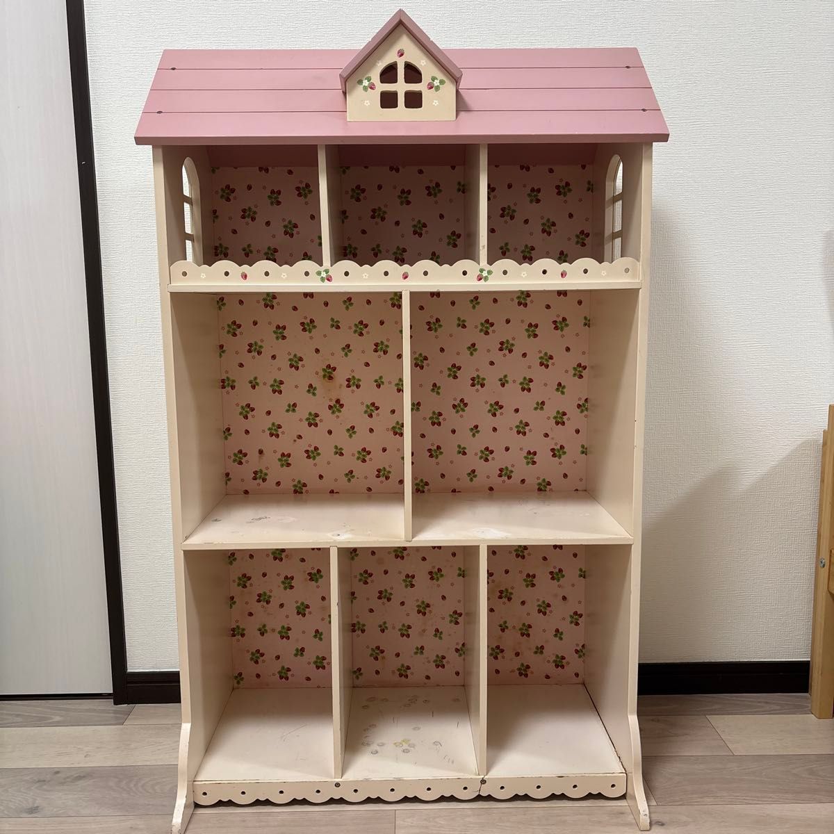 希少 マザーガーデン 本棚 苺 棚 木製ラック おもちゃ収納 ハウス