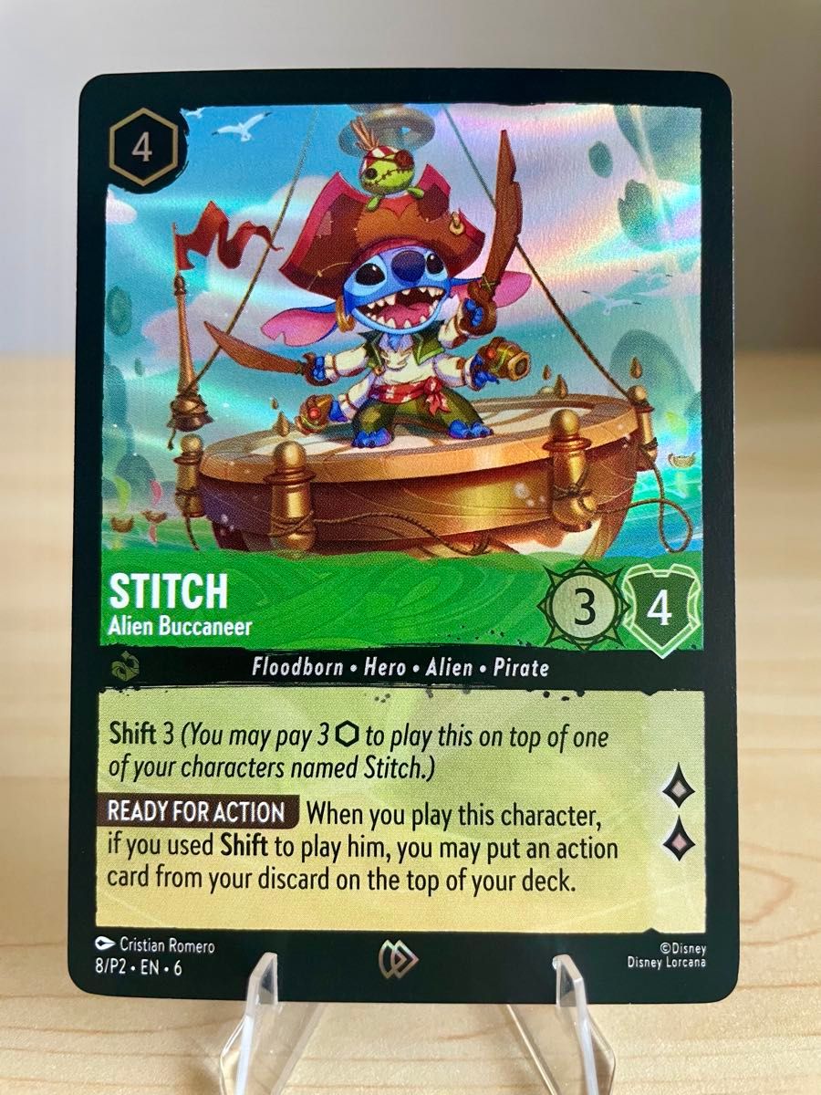 ディズニー ロルカナ スティッチ プロモカード 英語 アズライトシー