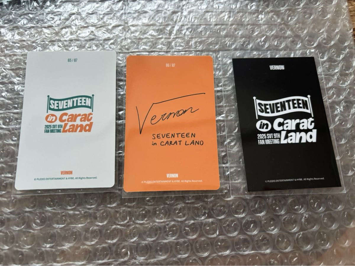 SEVENTEEN CARAT LAND ケレン 2025 バーノン トレカ セット セブチ