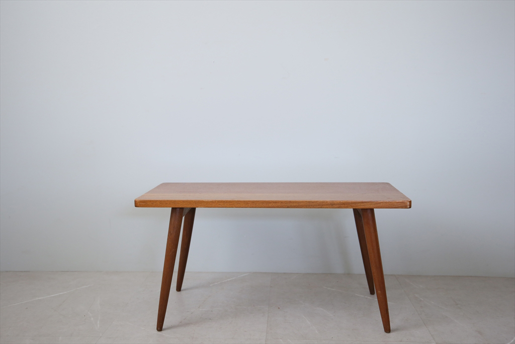 1104 ヴィンテージ ナラのコーヒーテーブル デスク カフェ レトロ 古