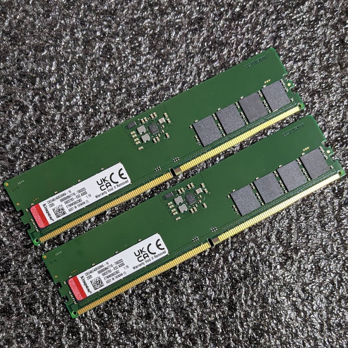 DDR5メモリ 32GB(16GB2枚組) Kingston CBD48U40BS8MA-16 [DDR5-4800