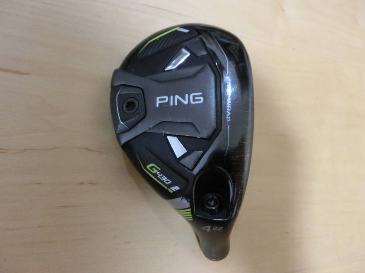 PING ピン G430 ハイブリッド #4 22° ヘッドのみ ヘッドカバー付き