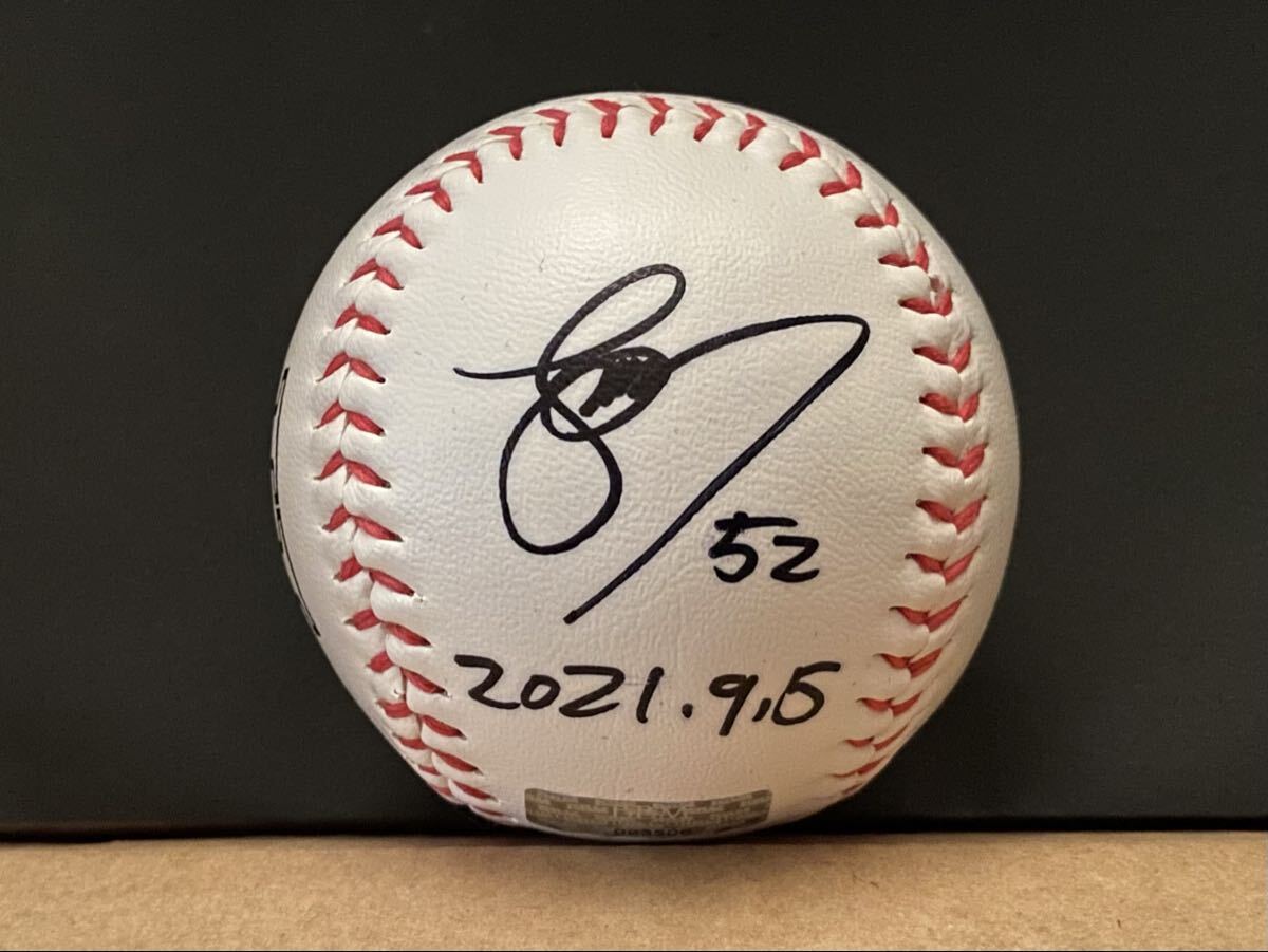 砂川リチャード選手プロ初本塁打記念直筆サインボール 福岡