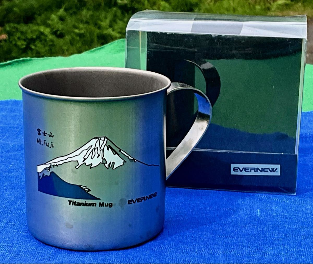 超希少 エバニュー EVERNEW チタンマグカップ 400 山シリーズ 富士山