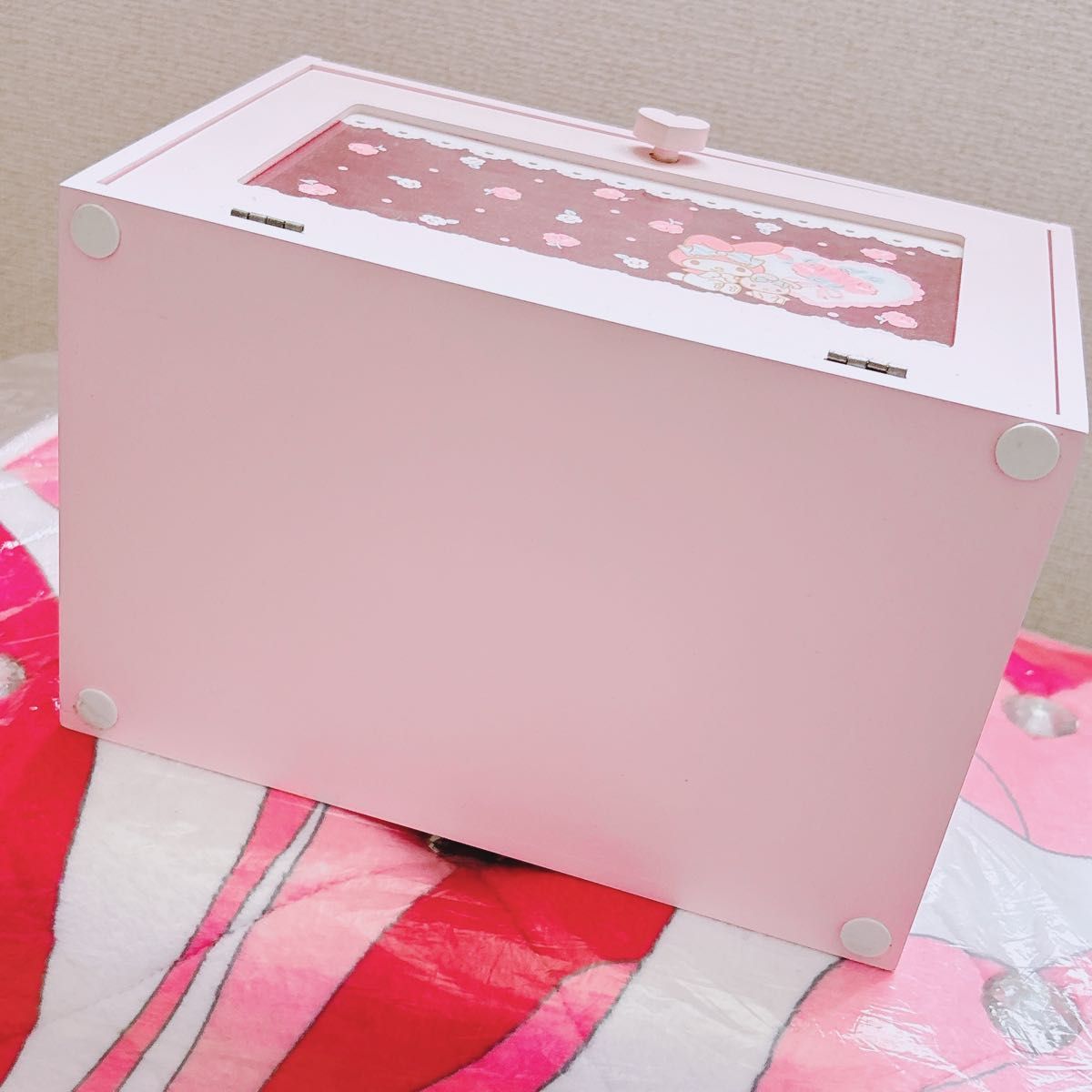 マイメロディ 調味料ラック スパイスラック 収納 小物入れ 木製