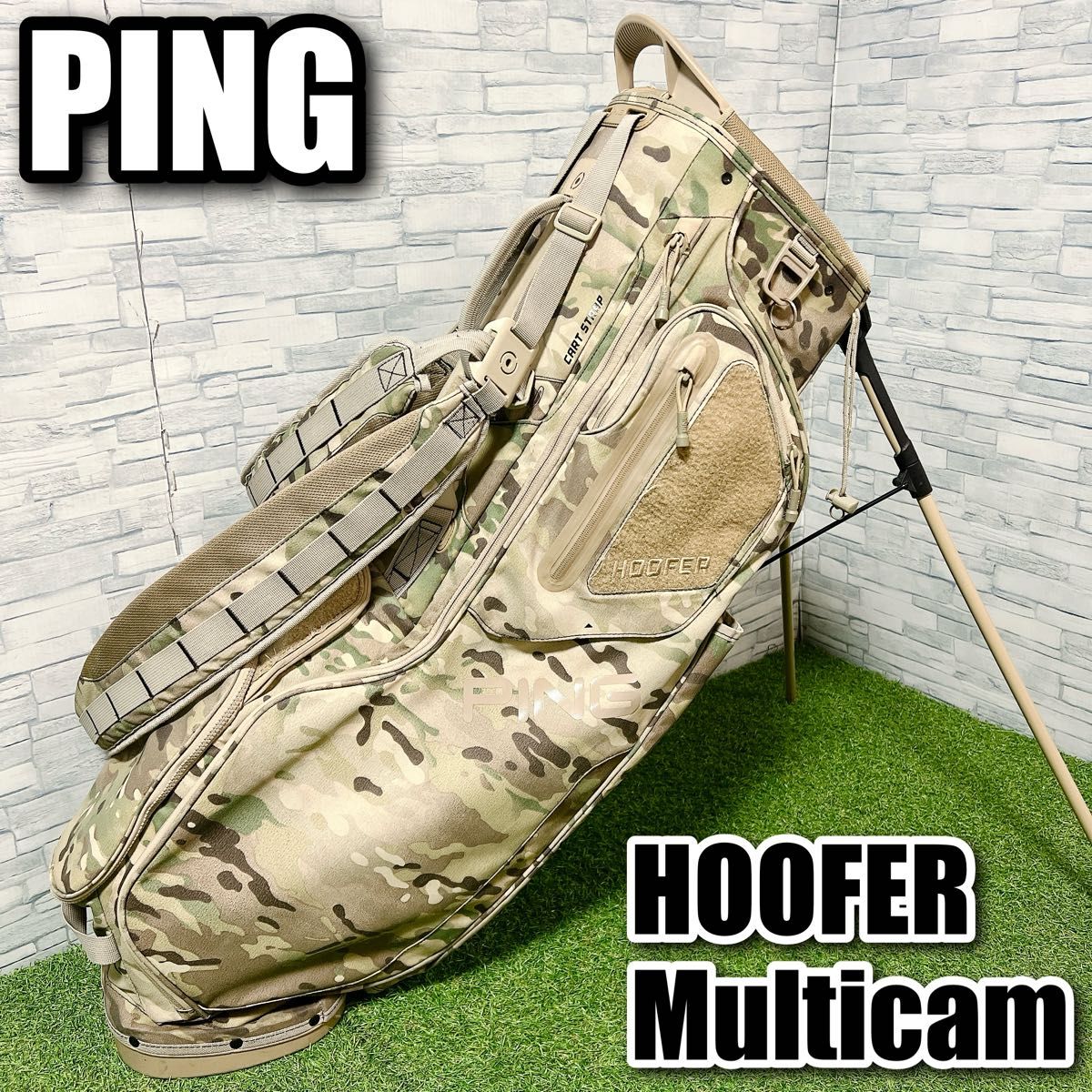 PING ピン HOOFER Multicam スタンド式 キャディバッグ 迷彩柄