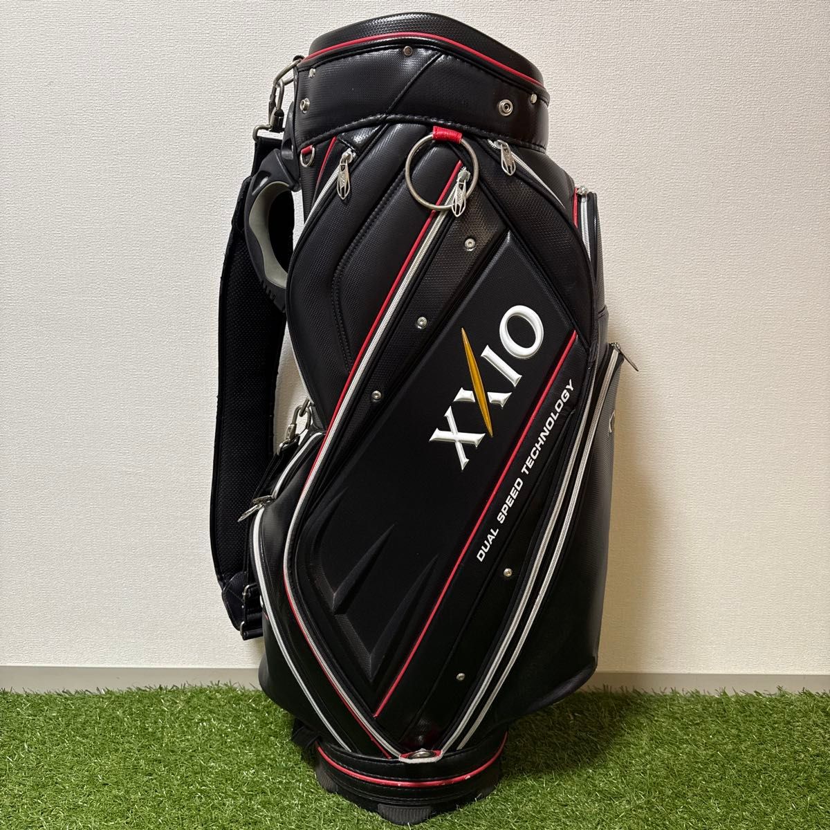 XXIO ゼクシオ キャディバッグ ゴルフバッグ ブラック｜Yahoo!フリマ