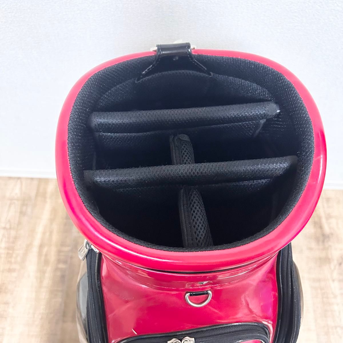 Titleist/タイトリスト エナメル キャディバッグ9型【黒×赤】｜Yahoo