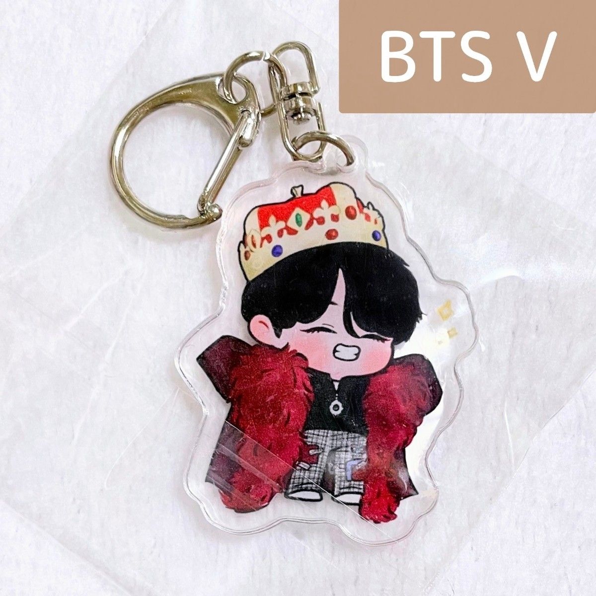 新品未使用】 BTS V キムテヒョン テヒョン テテ アクリルキーホルダー