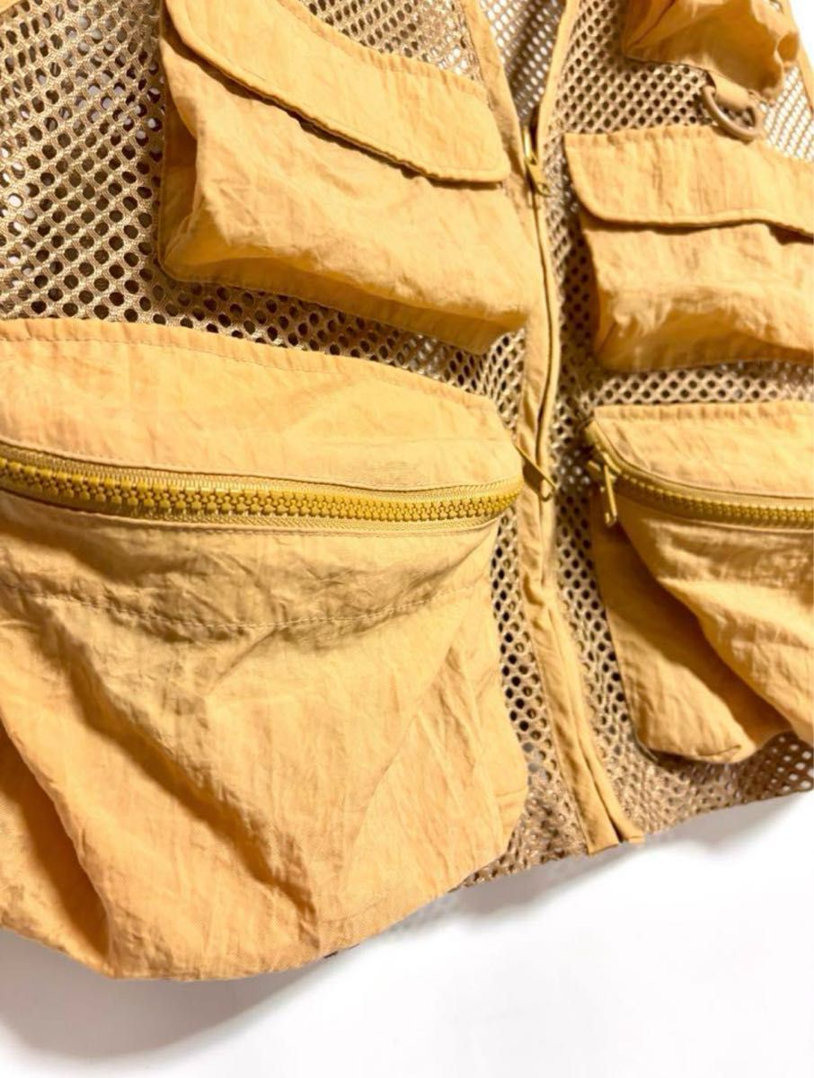 メッシュフィッシングベスト ベージュ アウトドア ベスト｜Yahoo