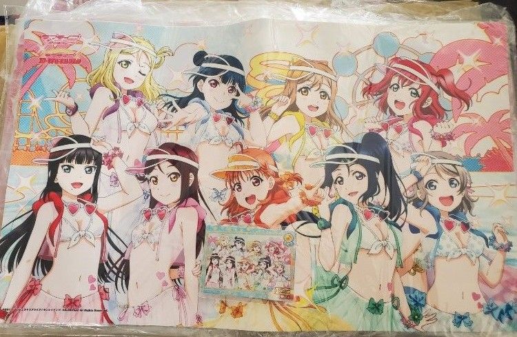 ラブライブ サンシャイン スクコレ Aqours 水着 ラバーマット DREAM