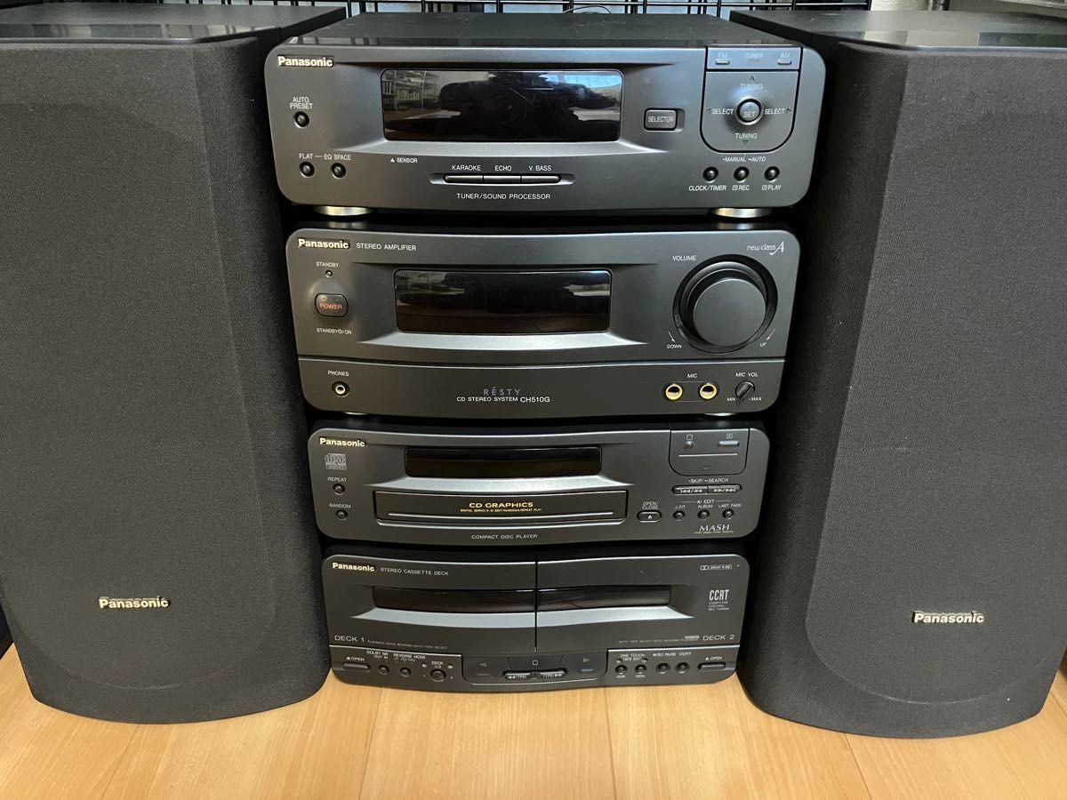 Panasonic パナソニック SC-CH510G CDカセットステレオ高音質コンポ