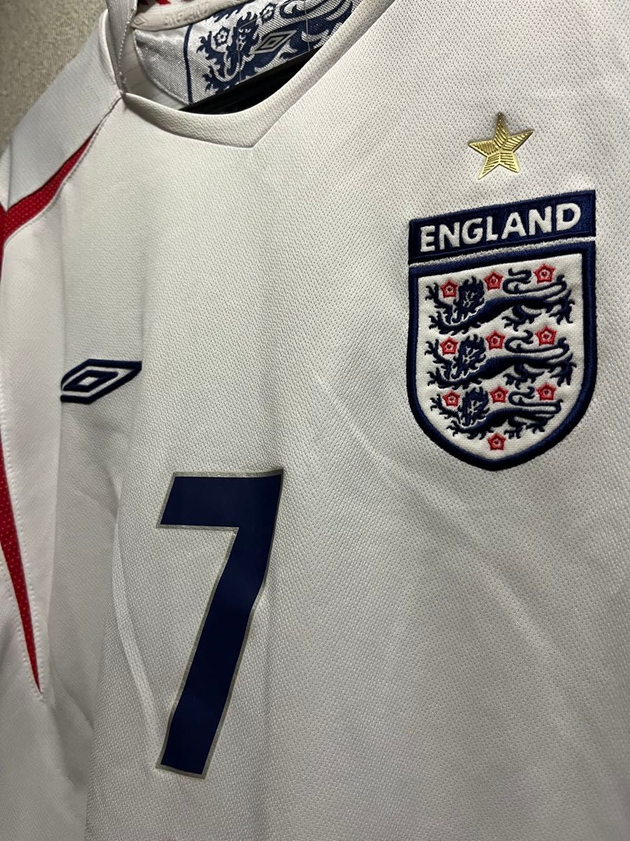 ユニフォーム 長袖 イングランド代表 ベッカム ワールドカップ ホーム