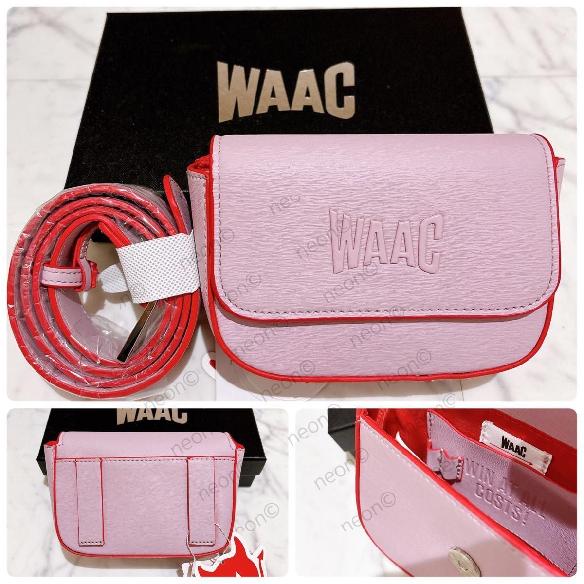 WAAC ワック ベルトポーチ ゴルフウエストバック ゴルフボールケース