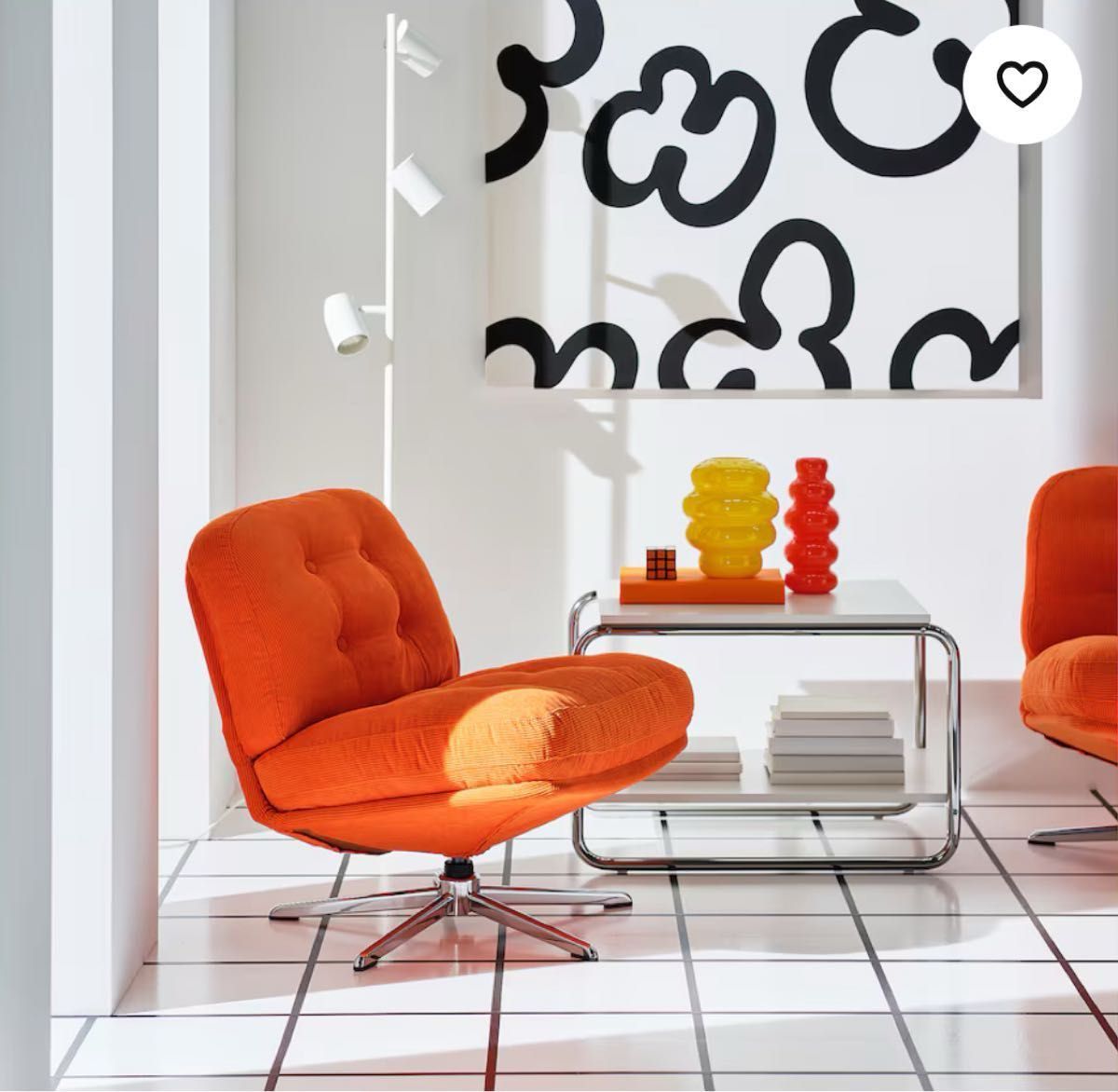 新品 未開封】イケア IKEA ディヴリンゲ 回転パーソナルチェア ソファ