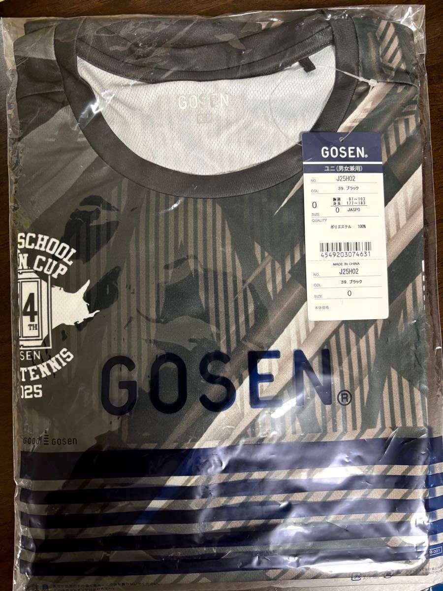 GOSEN ハイスクールジャパンカップ2025 限定Tシャツ サイズO ブラック