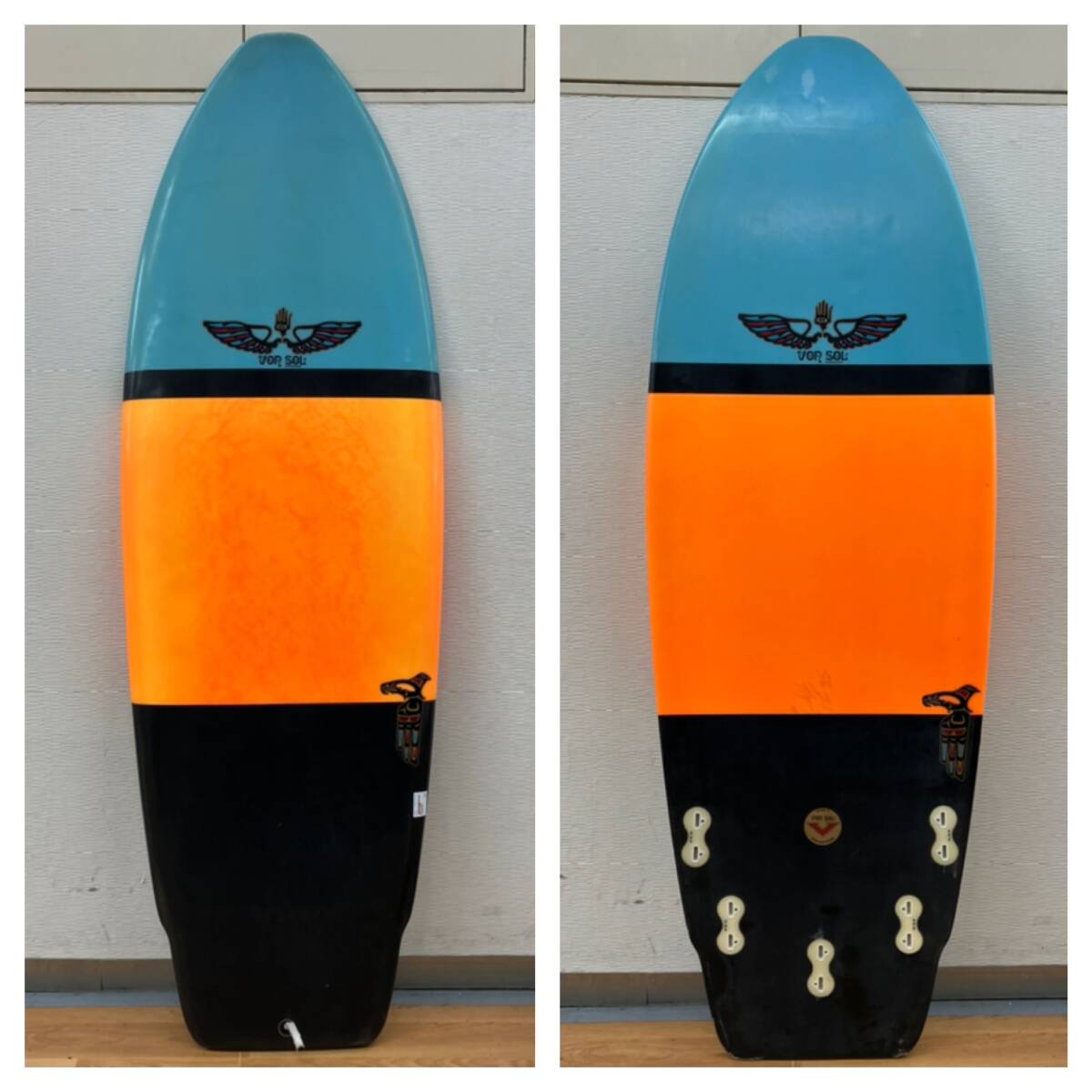 Yahoo!オークション - VONSOL FLYING MANTA 5'6” ボンソル サーフボ