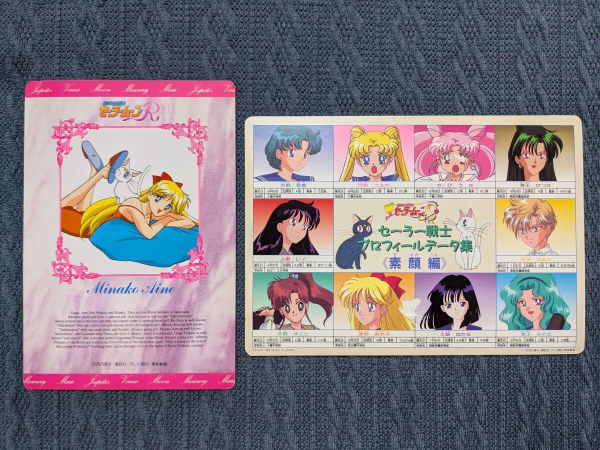 美少女戦士セーラームーン ジャンボカードダス 下敷き 8枚セット