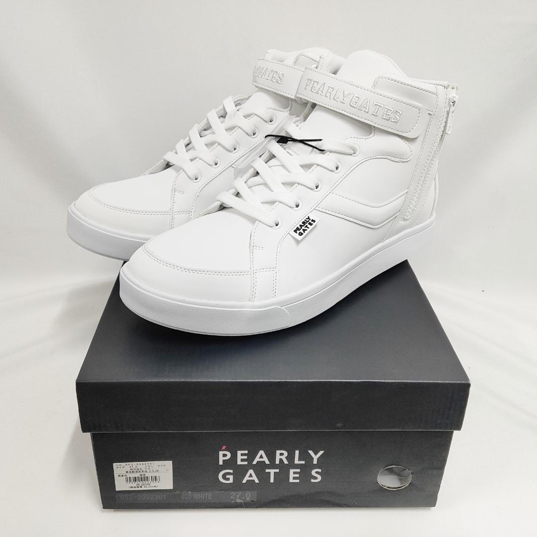 新品 未使用 PEARLY GATES ミドルカットスパイク ゴルフシューズ