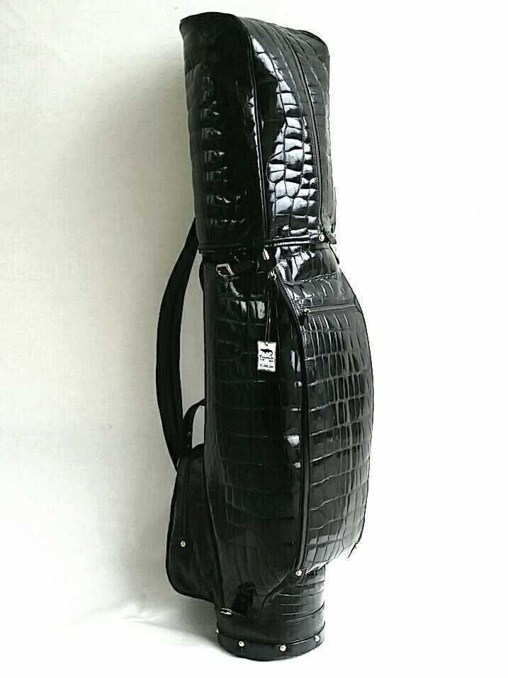 最高級】日本製☆総クロコダイル革 キャディバッグ ゴルフ バッグ☆