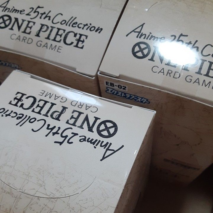 新品未開封 テープ付き 3BOX ワンピースカードゲーム Anime 25th